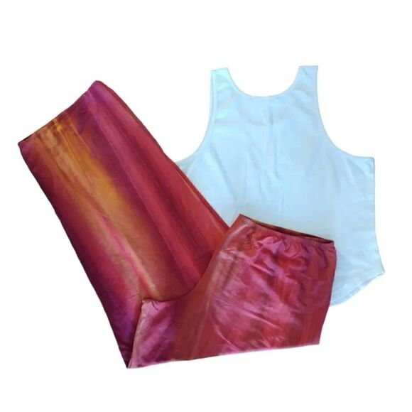 Victoria's Secret VTG 90s Y2K Tropical Tank And Pants Beach RARE Set Large - Picture 8 of 15